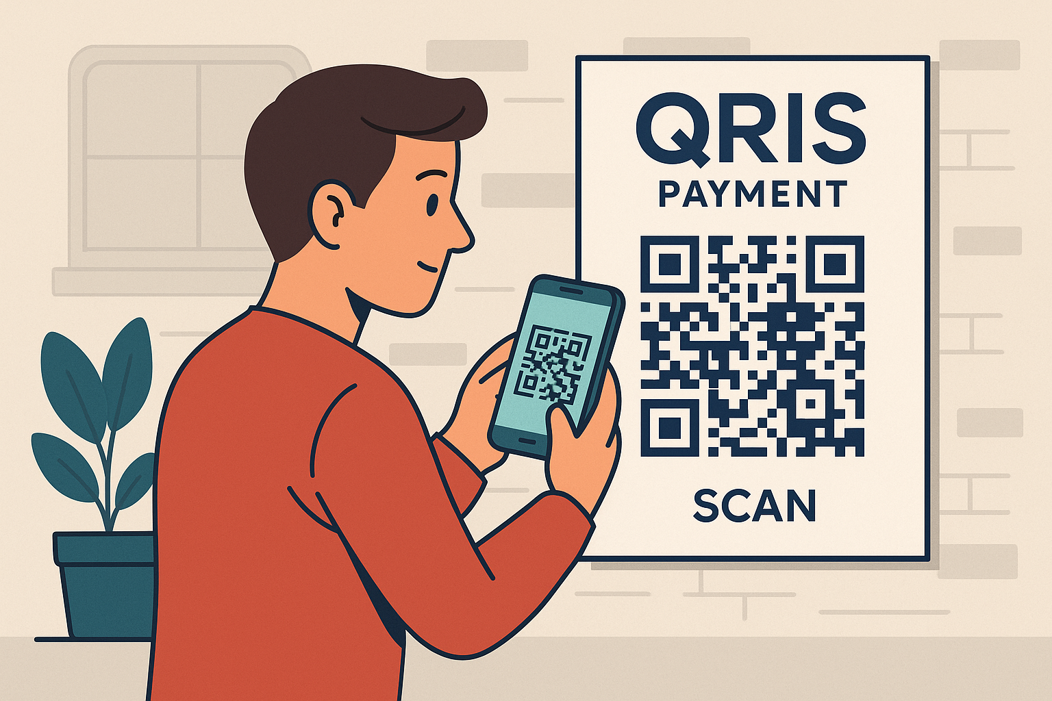 Ilustrasi Scan QRIS